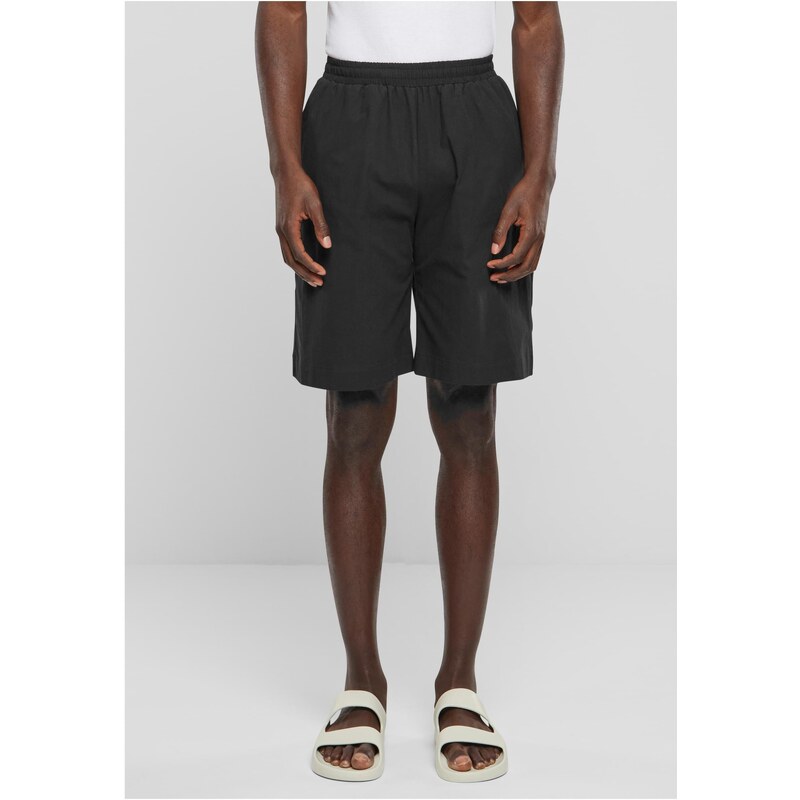 Urban Classics Mens Wide Crepe Shorts - Black 50650442