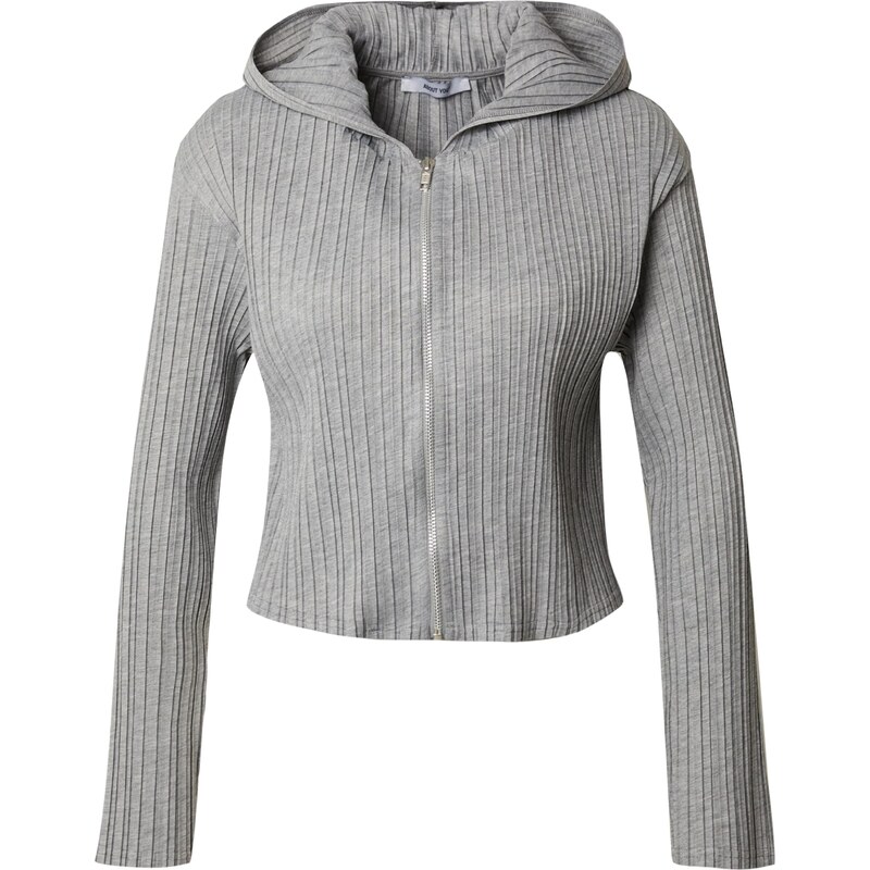 ABOUT YOU Tepláková bunda Emie sivá melírovaná 54291690