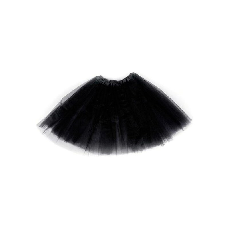 LEVNO Tylová sukňa - čierna, veľkosti XS - XXL: