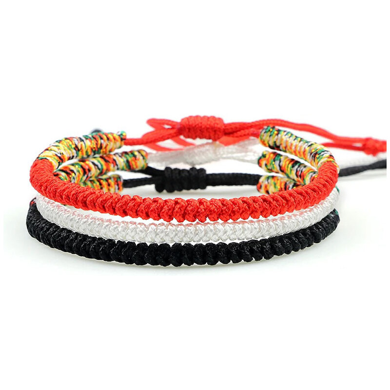 BudNej Tibetské náramky pre šťastie - set trikolóra - MN1944 49383549