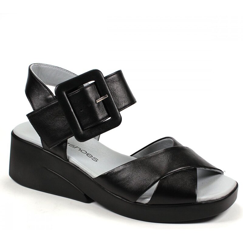 Secretshoes Dámske sandále RC446-128-234 ČIERNA 49372765