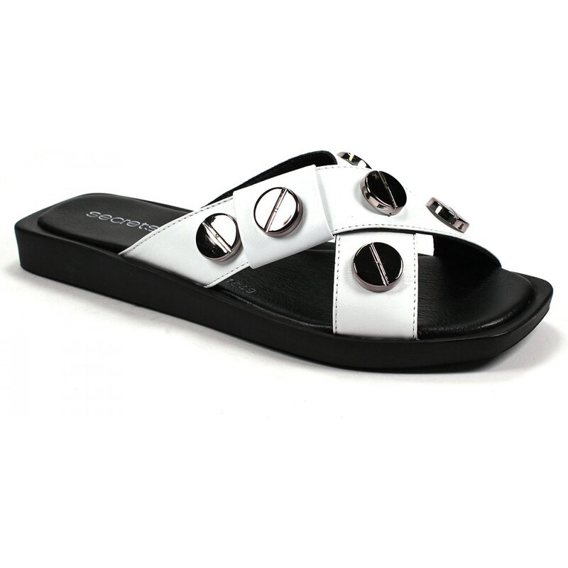 Secretshoes Dámske šľapky RC522-344-1649 BIELA 49372769