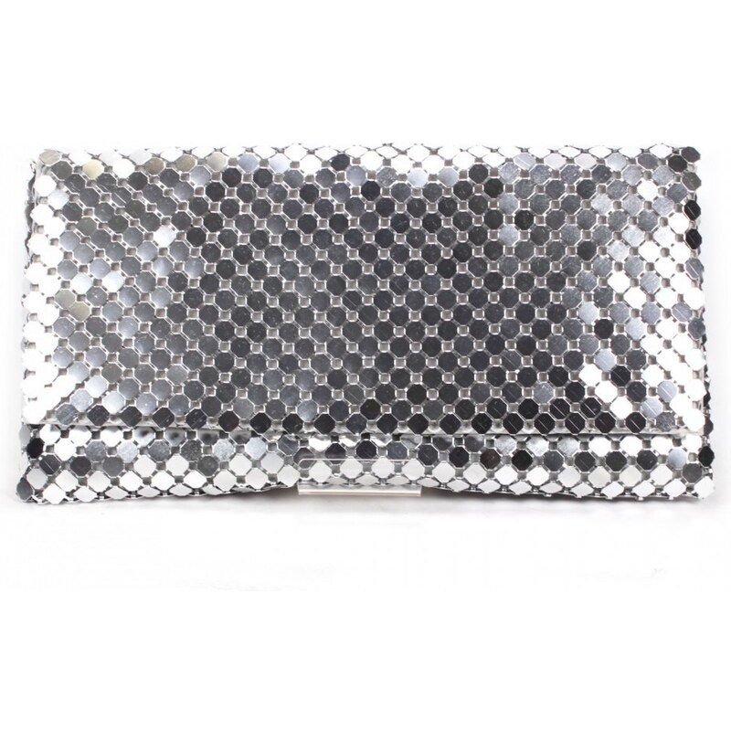 GLS Spoločenská kabelka MQ11811 SILVER 49372862