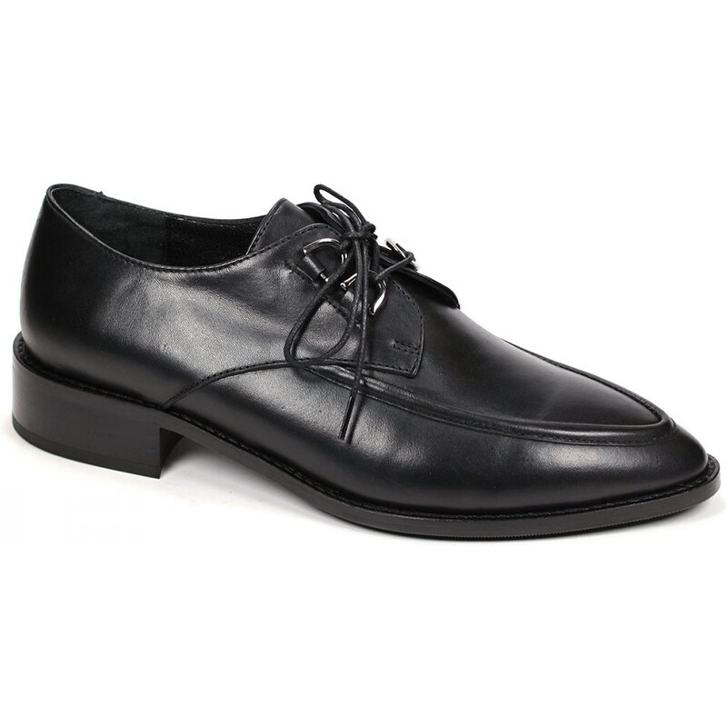 Secretshoes Elegantné poltopánky AQ93 ČIERNA 49372996