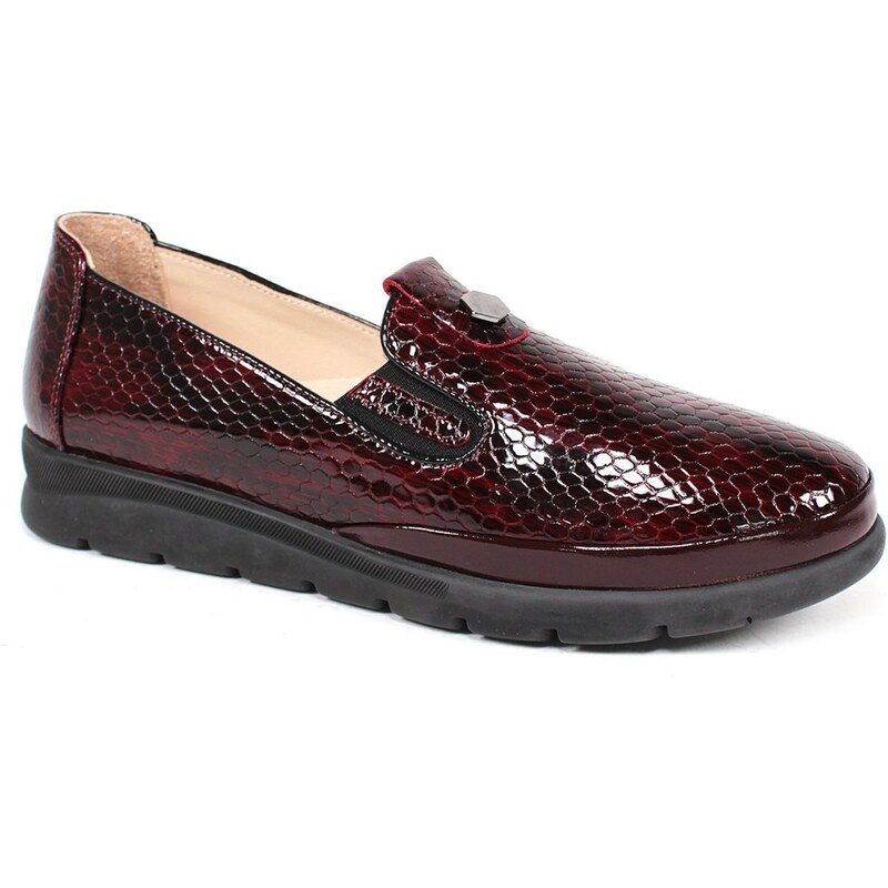 Secretshoes Dámske poltopánky MA047.156 R14.09 TB520 BORDO/KROKO 49373141