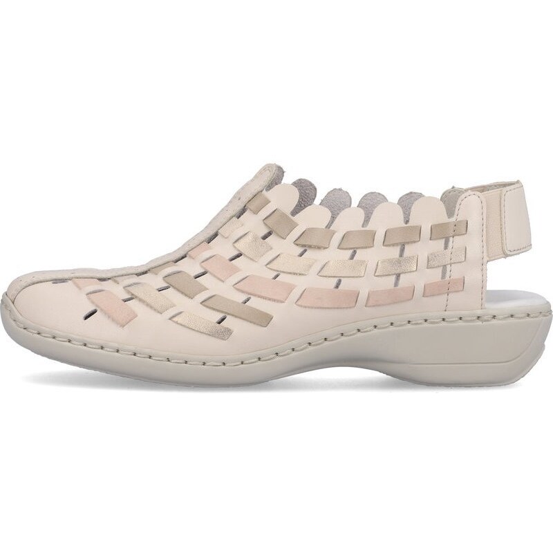 Dámska obuv RIEKER 413V8-60 KRÉMOVÁ 49373261