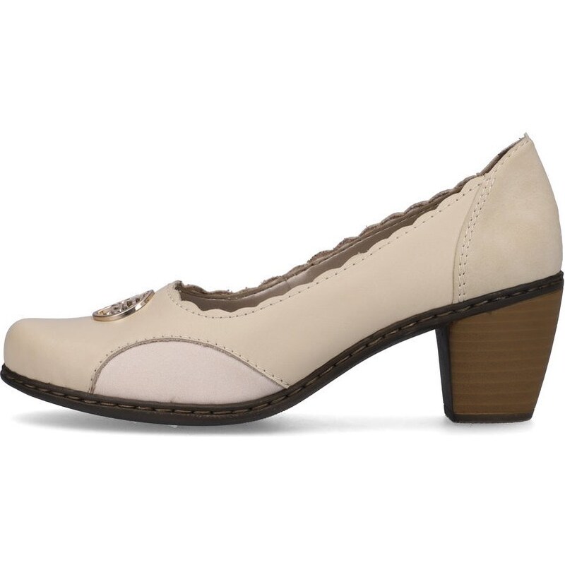 Dámska obuv RIEKER 40910-80 KRÉMOVÁ 49373252