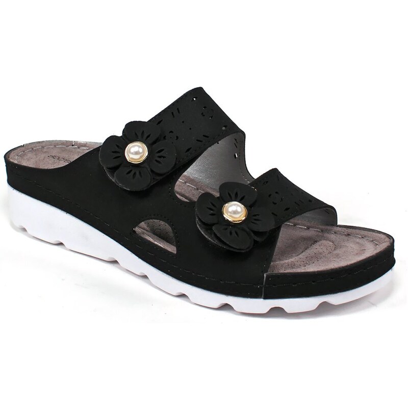 Secretshoes COMFORT Komfortné kožené šľapky 49373300