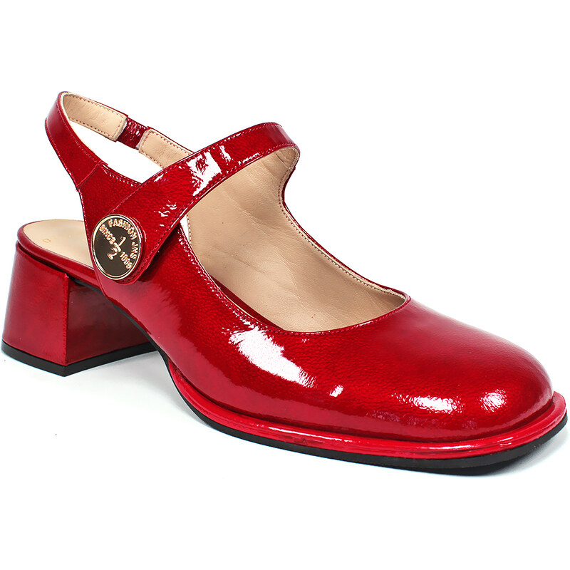 Secretshoes Lakované poltopánky s otvorenou pätou 49373673