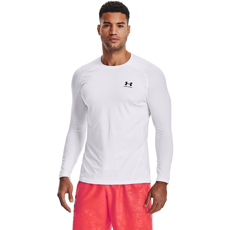 Tričko Under Armour Hg Armour Fitted Ls White XXL 49383578
