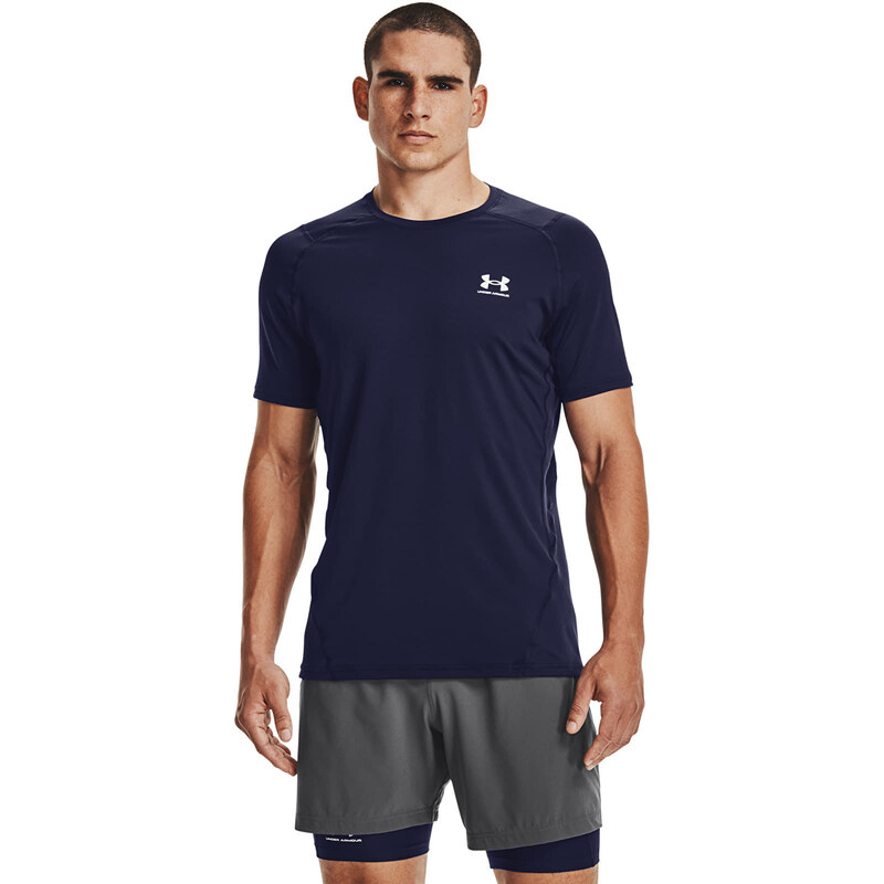 Tričko Under Armour Hg Armour Fitted Ss Midnight Navy M 49383588