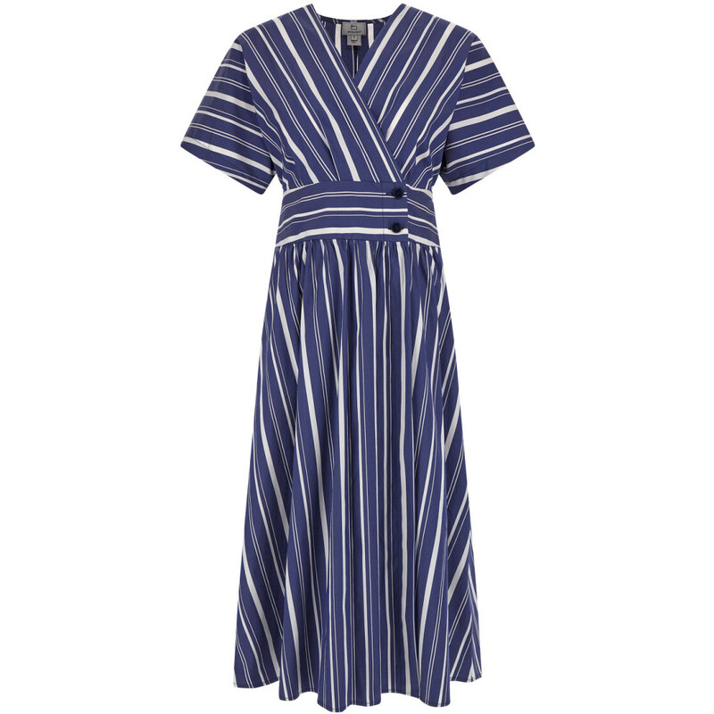 ŠATY WOOLRICH STRIPED POPLIN LONG DRESS 58130309
