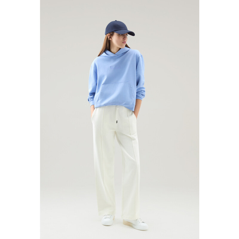 TEPLÁKY WOOLRICH COTTON FLEECE WIDE LEG PANT 58130311