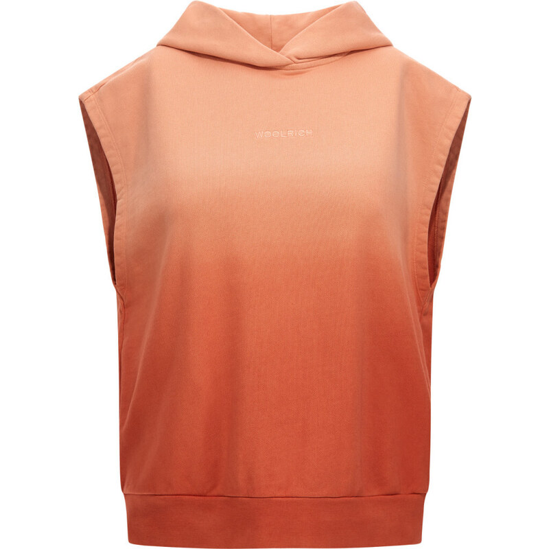 MIKINA WOOLRICH DIP DYE SLEEVELESS HOODIE 58130305
