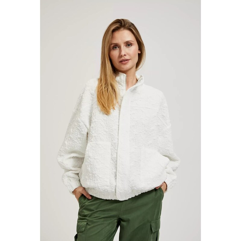 Marisse Womens Sweatshirt L-Bl-4318 Off White 50667806