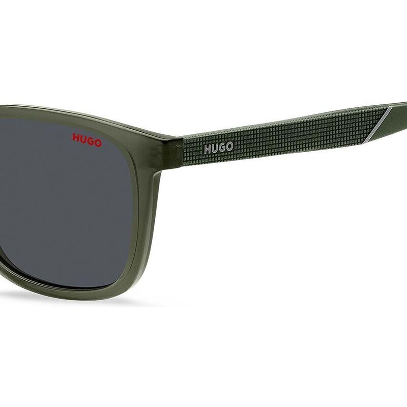 Slnečné okuliare HUGO pánske, zelená farba, HG 1306/S