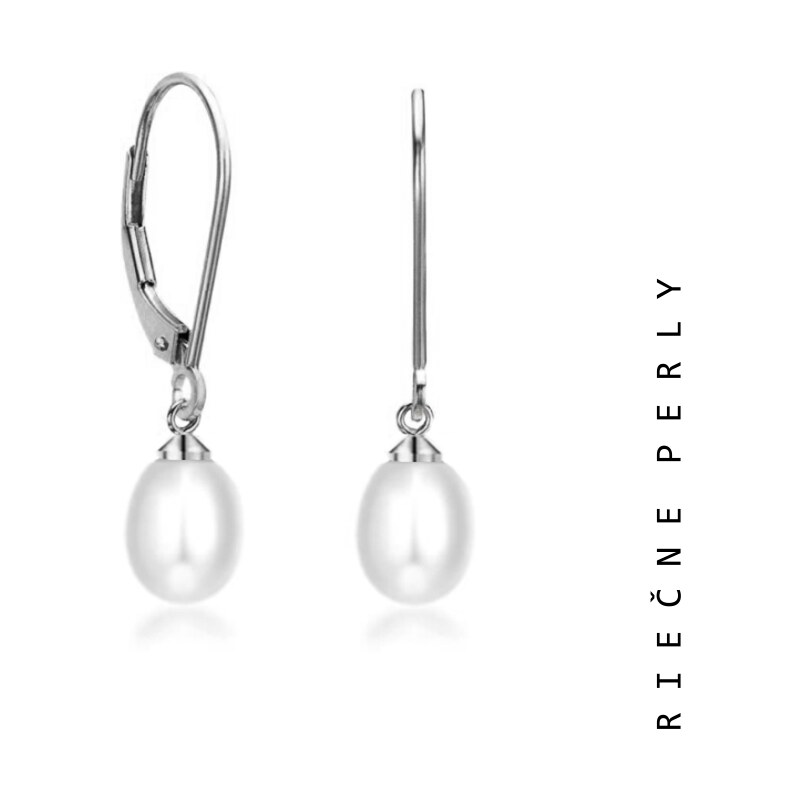 Taboo náušnice Atlantis, prírodné, riečne, biele perly tba114 49401270