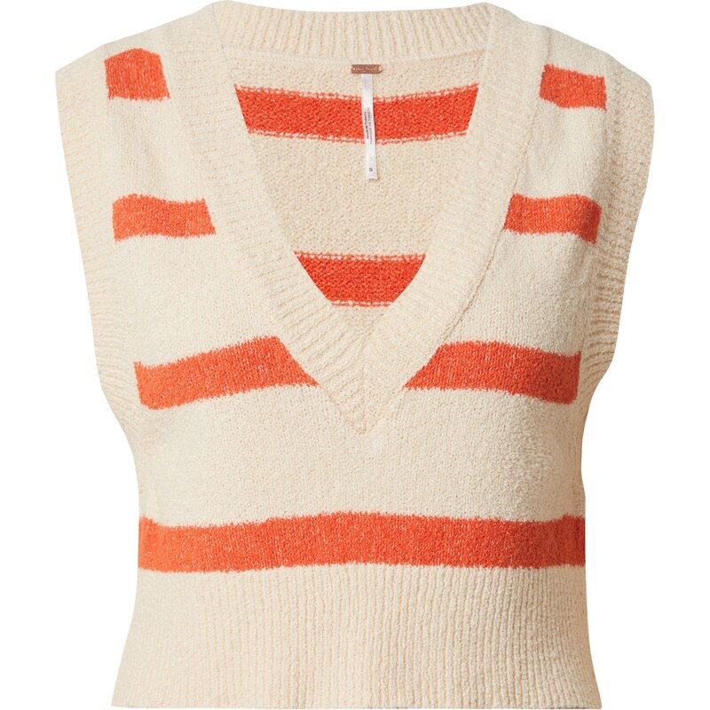 Free People Sveter SANTA MONICA šampanské / oranžová 49405036