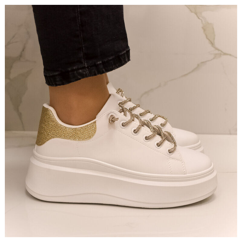 SS Dámske biele platformové tenisky RACHELS 2 49410107