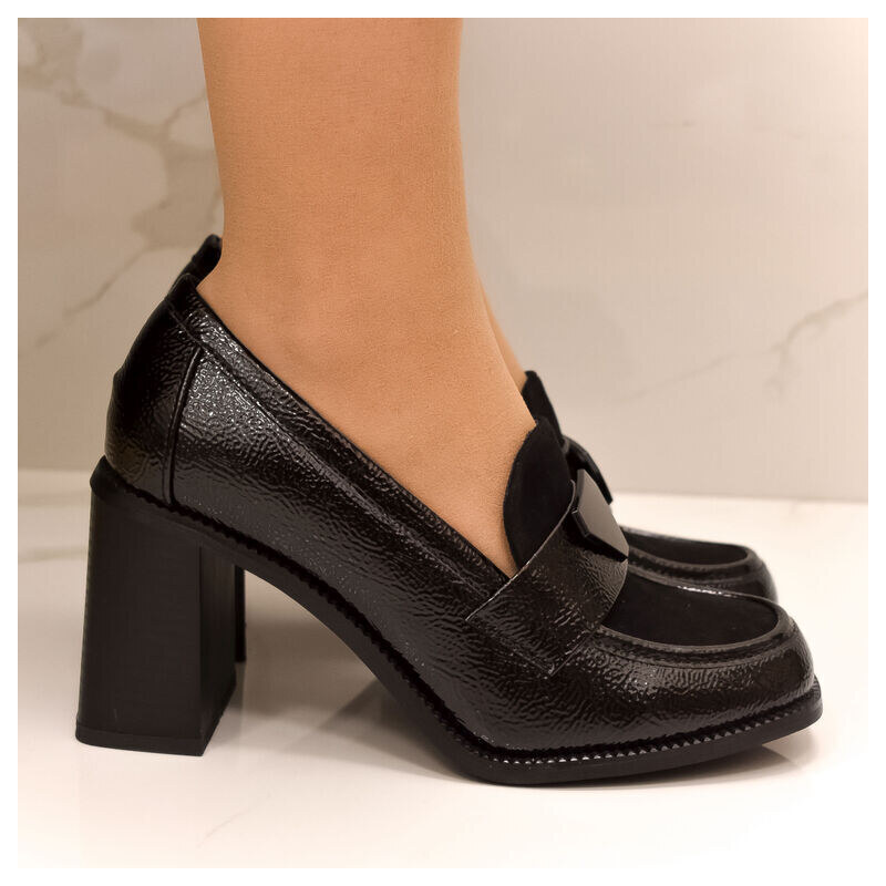 SS Dámske čierne poltopánky REESE 49423981