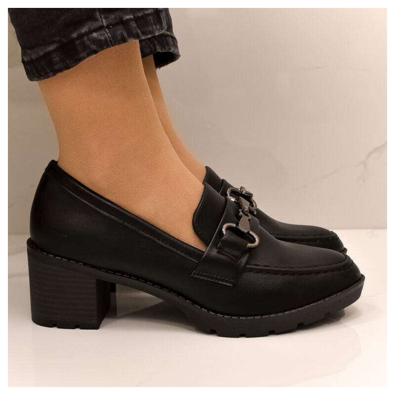 SS Dámske čierne poltopánky CERINE 49423988