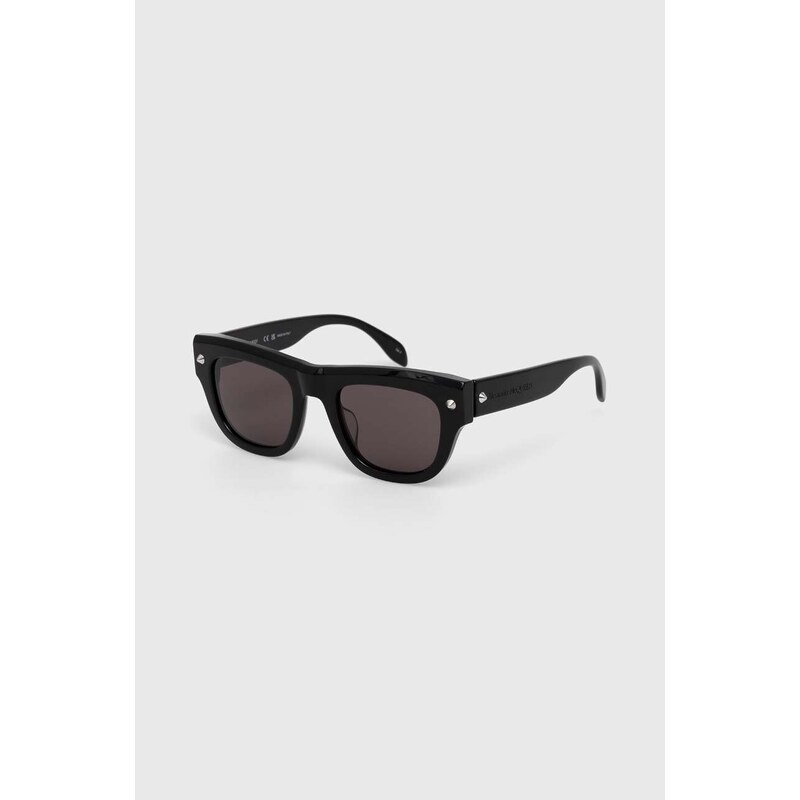 Slnečné okuliare Alexander McQueen pánske, čierna farba, AM0425S