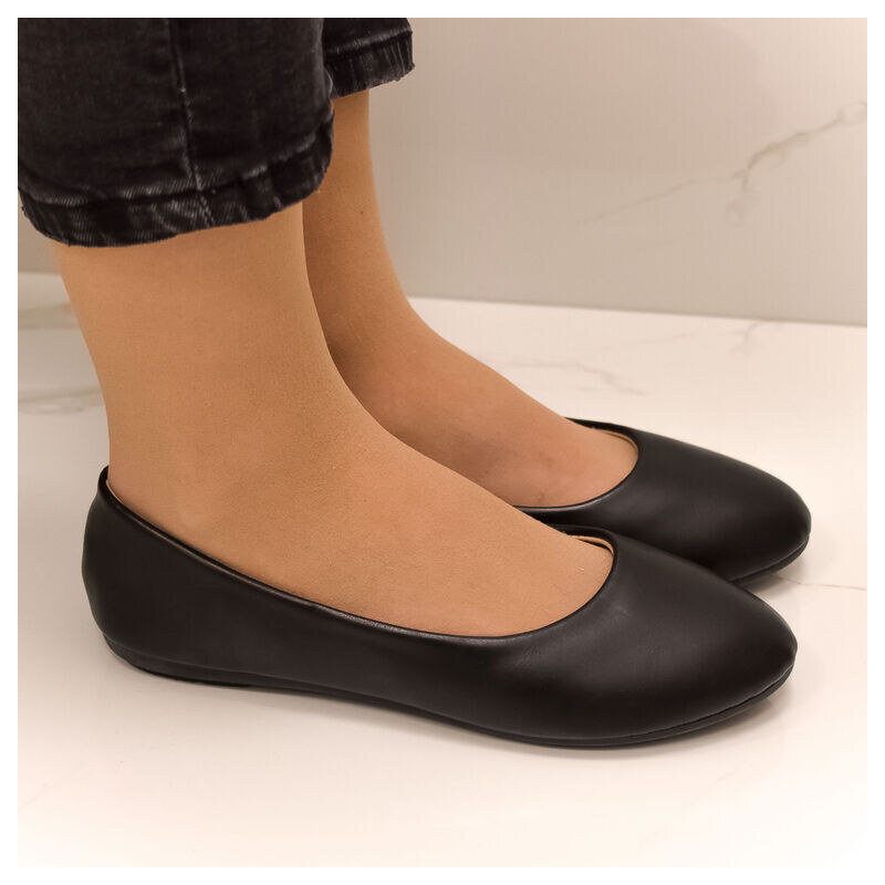 JOHN-C Dámske čierne baleríny BENETTI 49423987