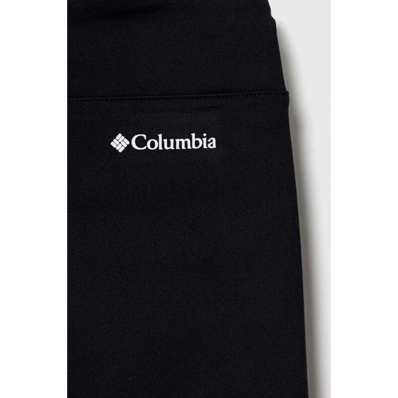 Detské legíny Columbia Columbia Hike Leggi čierna farba, s potlačou