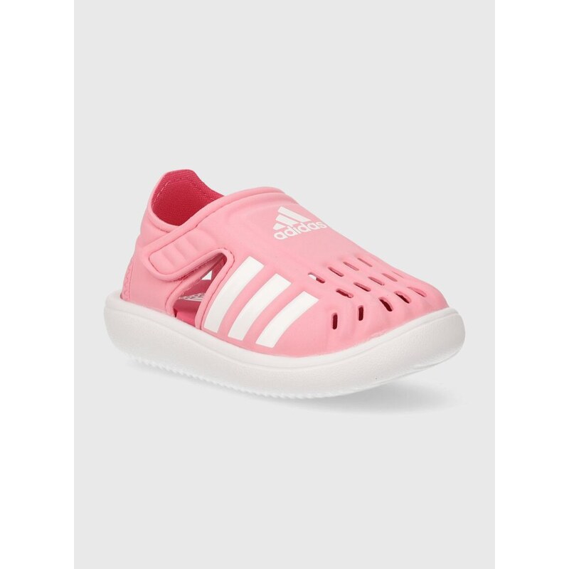 Detské topánky do vody adidas WATER SANDAL I ružová farba