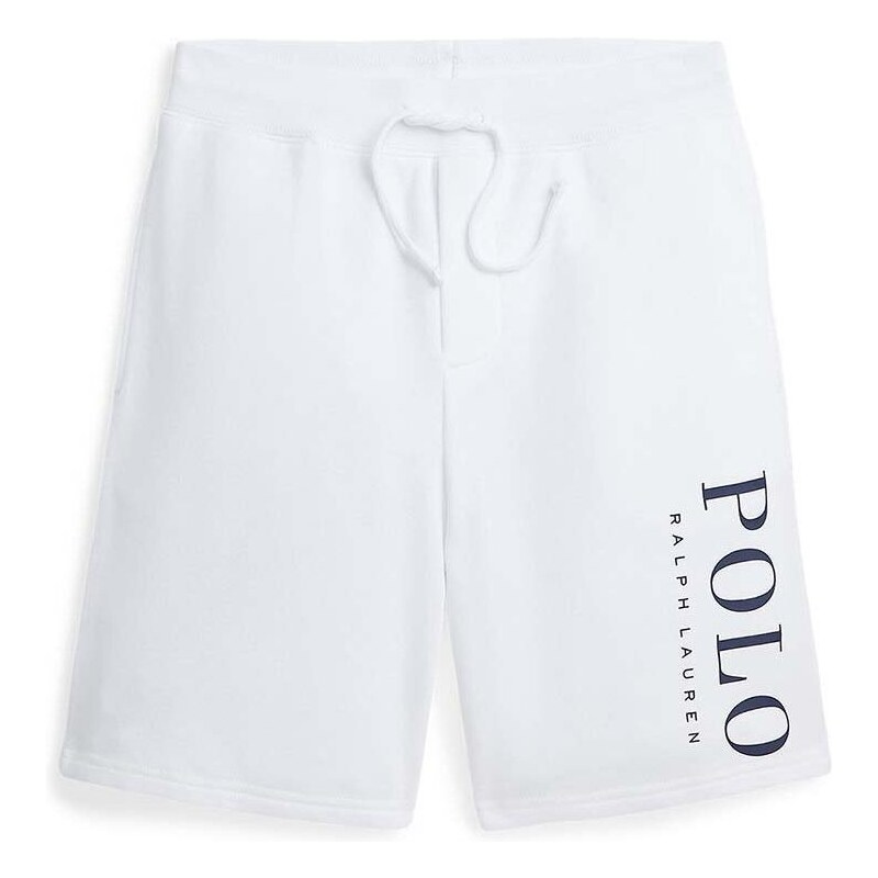 Detské krátke nohavice Polo Ralph Lauren biela farba