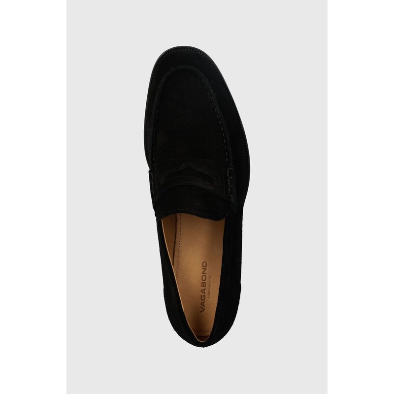 Semišové mokasíny Vagabond Shoemakers MARIO pánske, čierna farba, 4961-040-20
