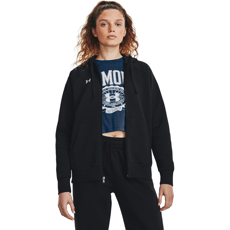 Mikina Under Armour Rival Fleece Fz Hoodie Black XS 49430717
