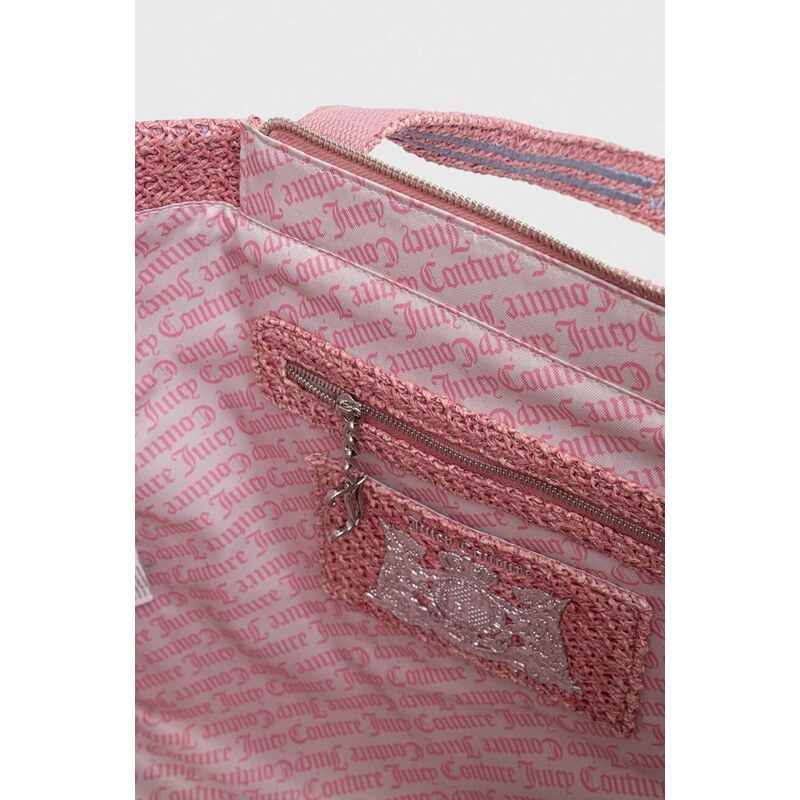 Plážová taška Juicy Couture ružová farba