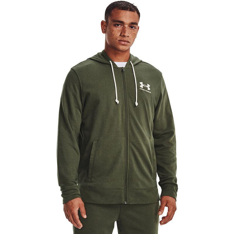 Mikina Under Armour Rival Terry Lc Fz Green XXL 49434323
