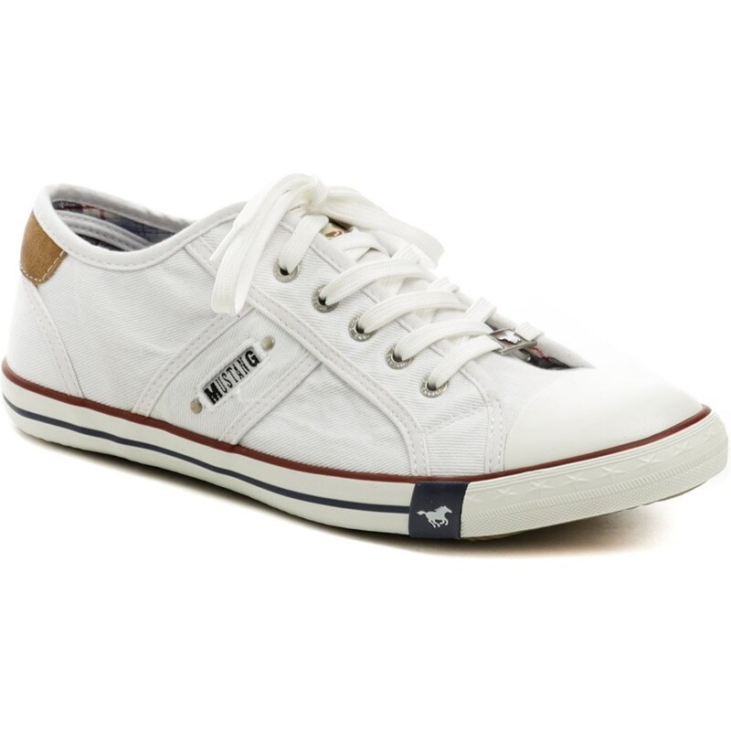 Mustang 4058-310-1 biele pánske tenisky 49434690