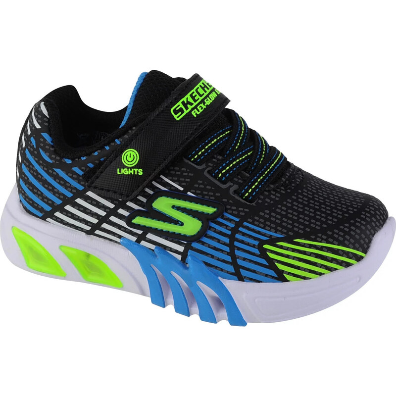 Čierno-modré svietiace tenisky Skechers Flex-Glow Elite 400135N-BBLM 62600446