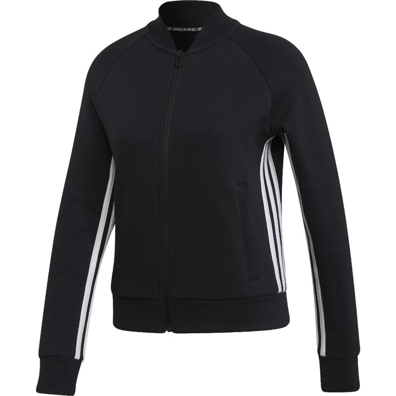 Čierna dámska mikina na zips adidas Must Haves 3 Stripes Track Jacket 49436188
