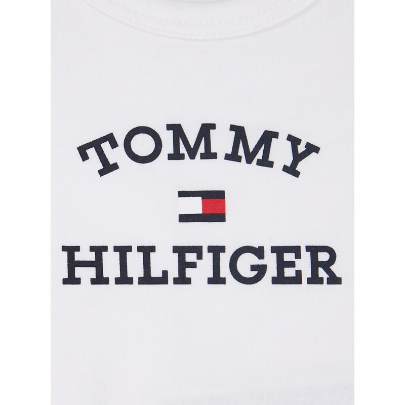 TOMMY HILFIGER Body tmavomodrá / červená / biela