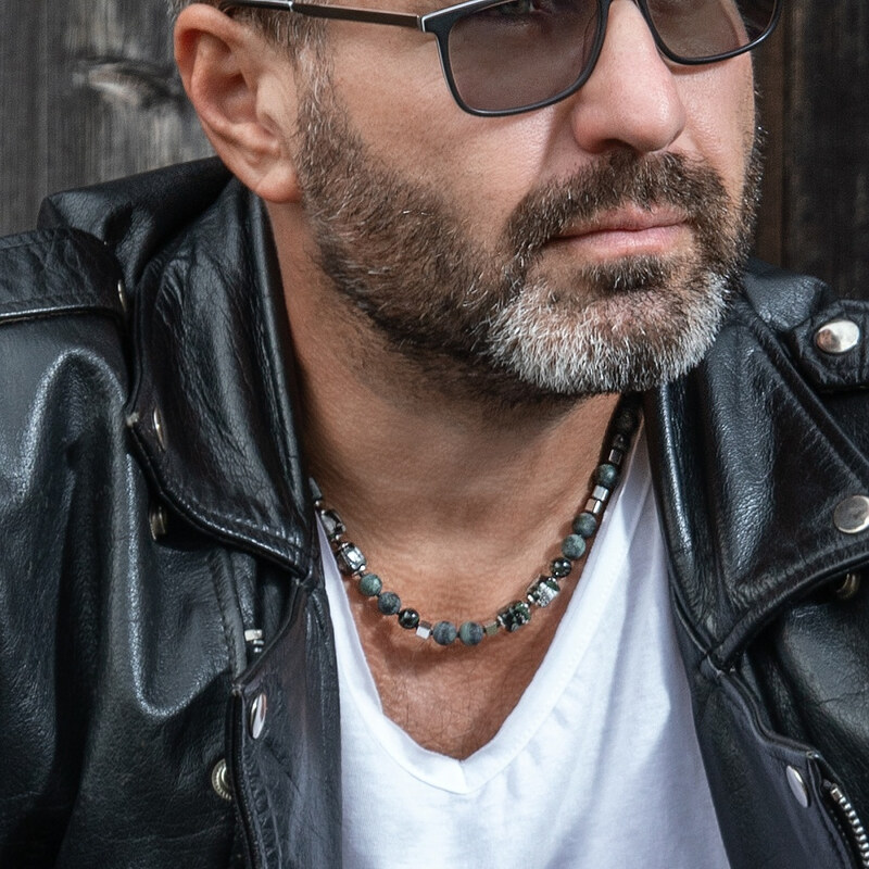 Lampglas Pánsky náhrdelník Forest Power s rýdzim striebrom v perle 66592579