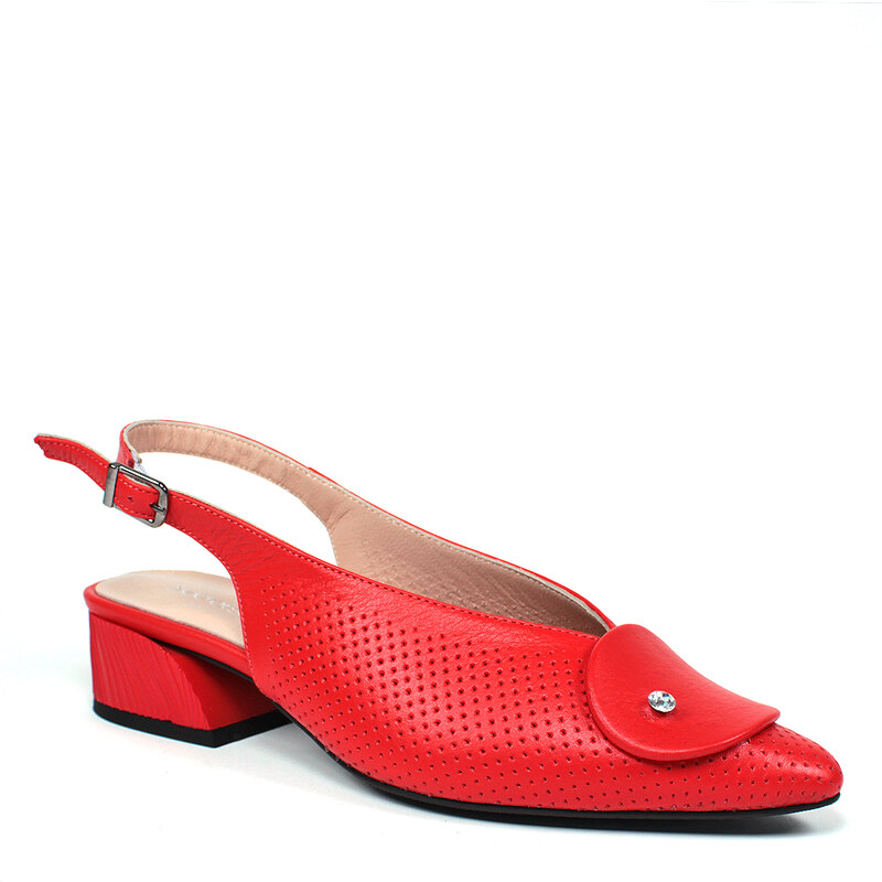 Secretshoes Kožené poltopánky s otvorenou pätou 49454143