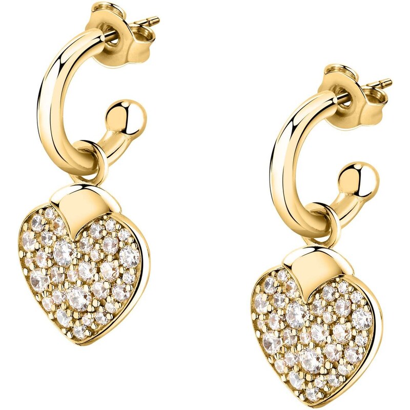 Morellato Romantické pozlátené náušnice 2v1 Srdiečka Istanti SAVZ15 66595416