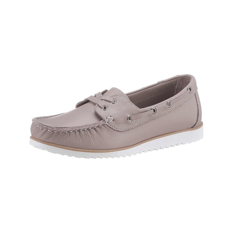 E-shop Kožené topánky v štýle Docksides Andrea Conti, staroružové