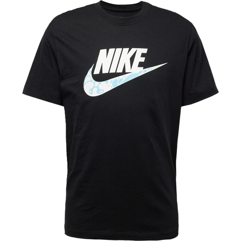 Nike Sportswear Tričko svetlomodrá / čierna / biela