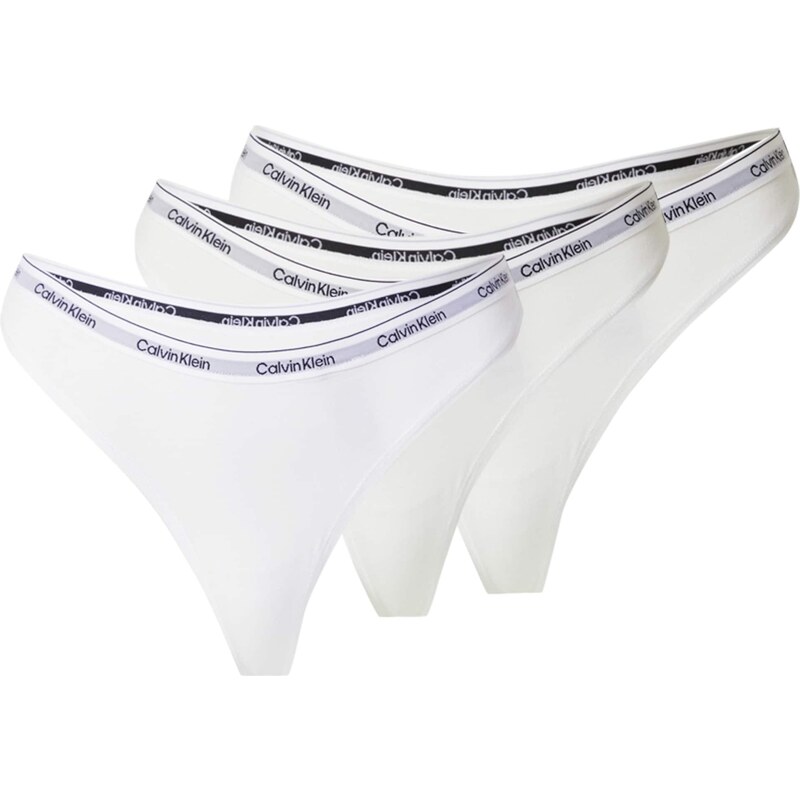 Calvin Klein Underwear Tangá čierna / biela / prírodná biela 49977003