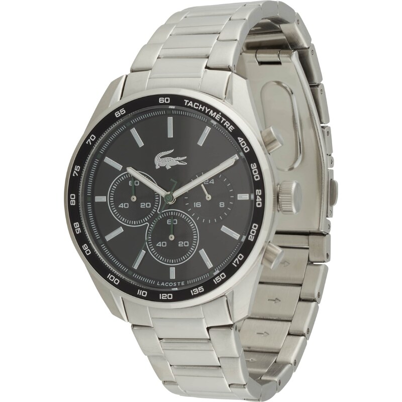 LACOSTE Analógové hodinky VANCOUVER čierna / strieborná 54970748