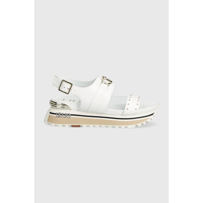 Sandále Liu Jo LIU JO MAXI WONDER SANDAL 27 dámske, biela farba, na platforme, BA4107P010201111