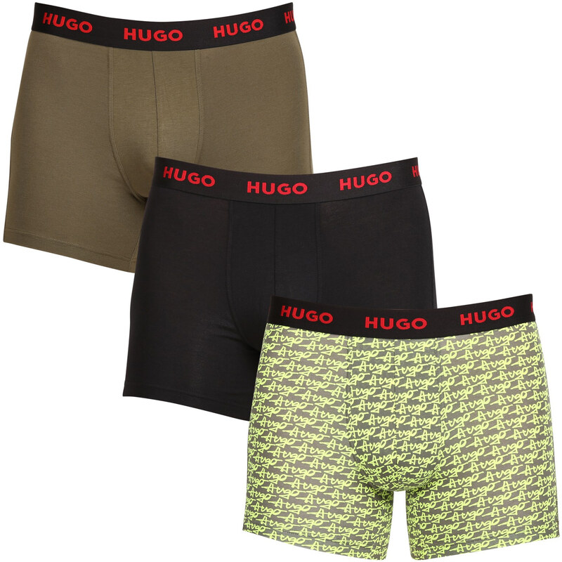 3PACK pánske boxerky HUGO viacfarebné (50510192 321) 49657210