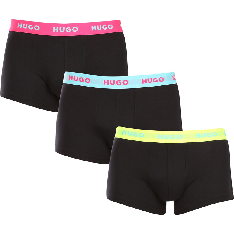 3PACK pánske boxerky HUGO viacfarebné (50469766 730) 49657236