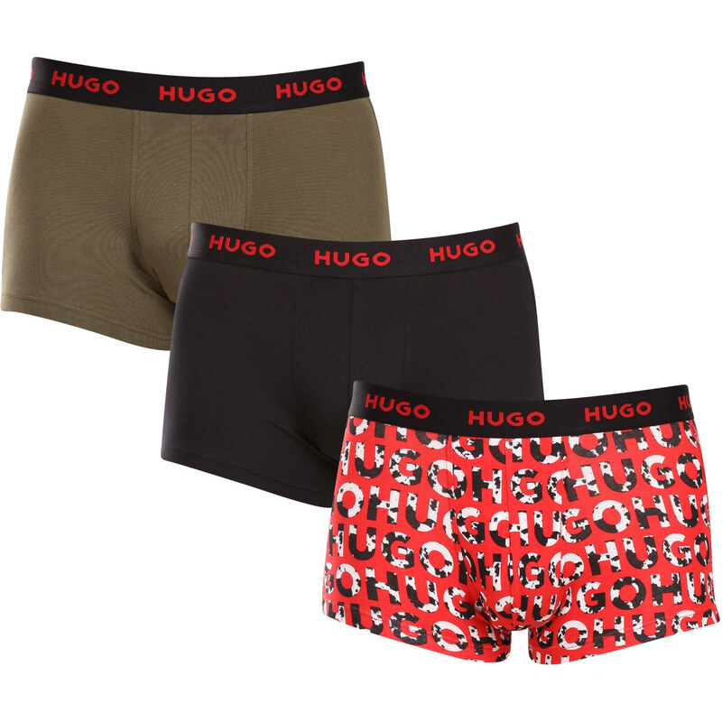 3PACK pánske boxerky HUGO viacfarebné (50480170 306) 49657239