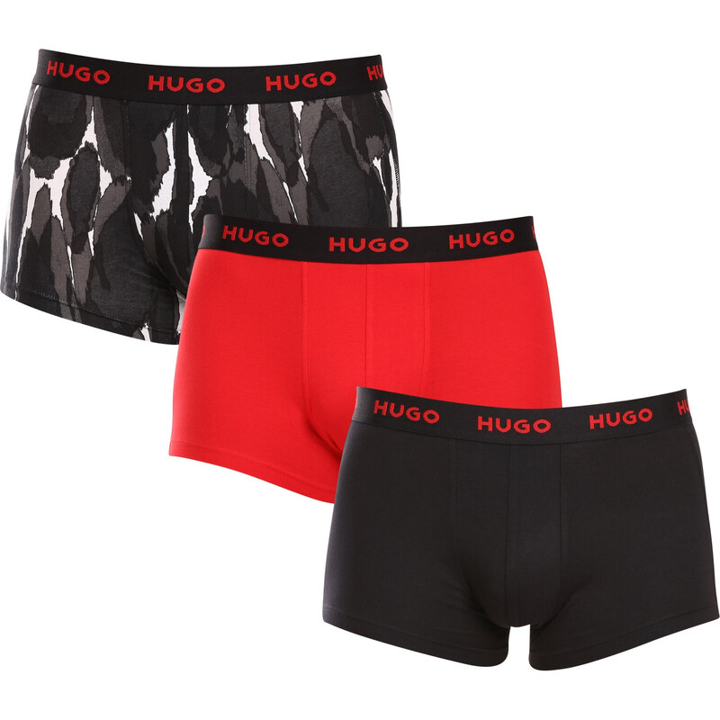 3PACK pánske boxerky HUGO viacfarebné (50480170 022) 49657240